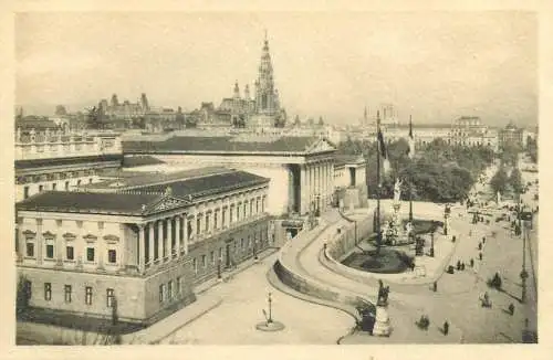 Post card Austria Wien Parlament overview