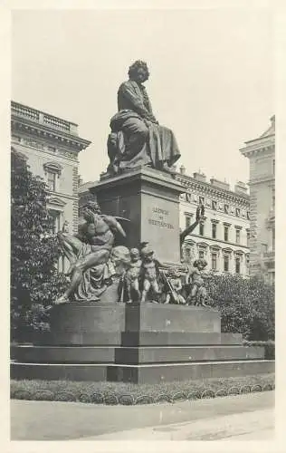 Post card Austria Wien Beethoven Denkmal