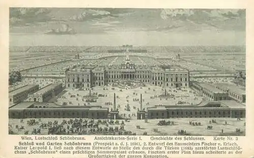 Post card Austria Wien Schonbrunn general view