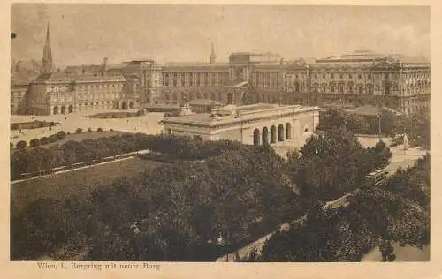 Post card Austria Wien I Burgring mit neuer Burg