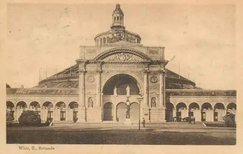 Post card Austria Wien II Rotunde