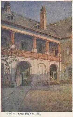 Post card Austria Wien VII Neubaugasse Hof