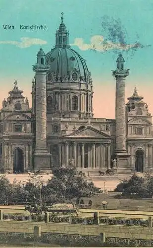 Post card Austria Karlskirche Wien