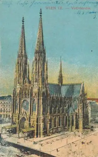 Post card Austria Votivkirche Wien