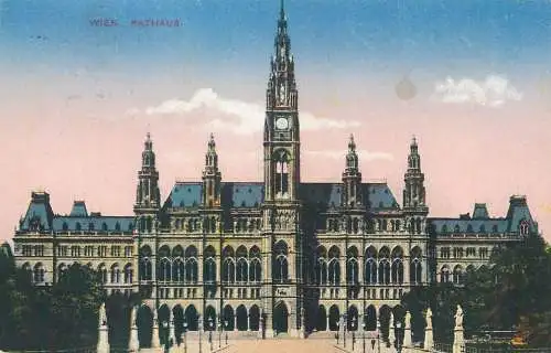 Postcard Austria Wien Rathaus