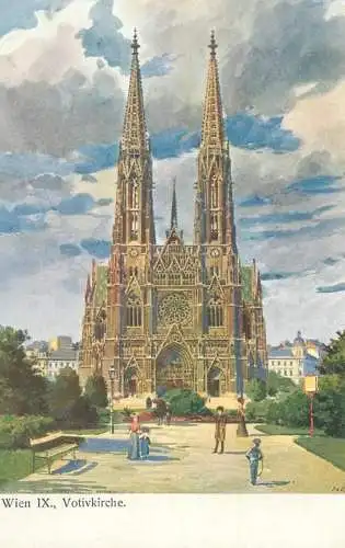 Postcard Austria Wien Votivkirche