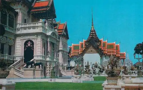 Thailand Royal Grand Palace Chakri and Dusit Maka Prasadk Throne Halls