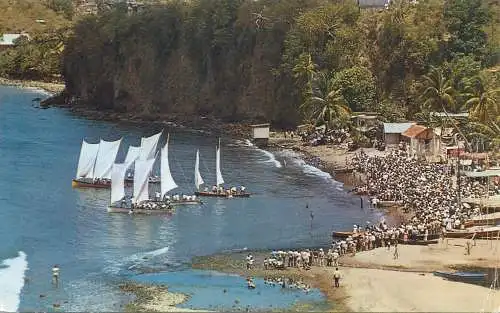 Martinique fonds Lahaye festival day fishing boat race