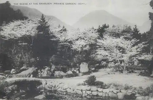 Japan Beppu scene at the Sansuien private garden