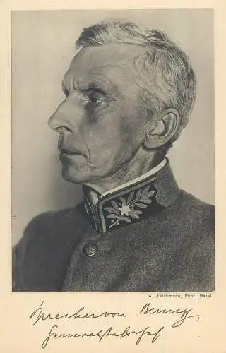 Switzerland world war 1914/18 military characters swiss army general Bernegg