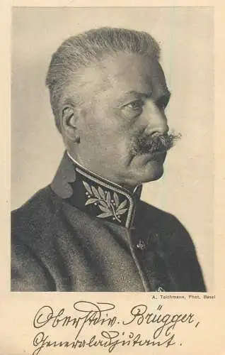 Switzerland military characters swiss army general Brugger
