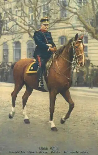 Switzerland military characters swiss army general Ulrich Wille cavalry