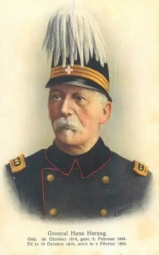 Switzerland military characters swiss army general Hans Herzog