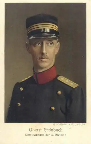 Switzerland military characters swiss army Oberst Steinbuch commandant