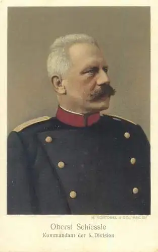 Switzerland military characters swiss army Oberst Schiessle commandant World War 1914-1918