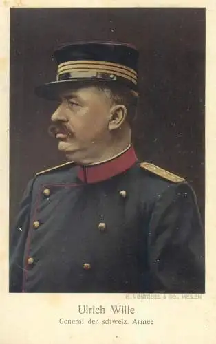 Switzerland military characters swiss army Ulrich Wille general der schweiz armee