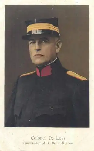 Switzerland military characters swiss army Colonel De Loys commandant de la IIeme division 1914