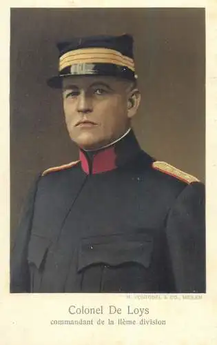 Switzerland military characters swiss army Colonel De Loys commandant de la IIeme division