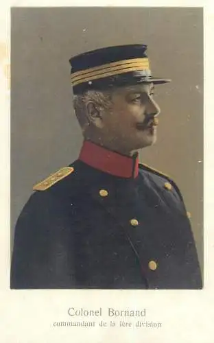 Switzerland military characters swiss army Colonel Bornand commandant de la l-ere division