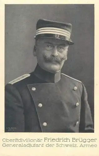 Swiss army Oberstdivisionar Friedrich Brugger general adjutant der Schweiz armee