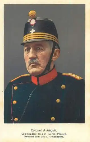 Swiss army Colonel Audeoud Commandant du I er Corps d`armee