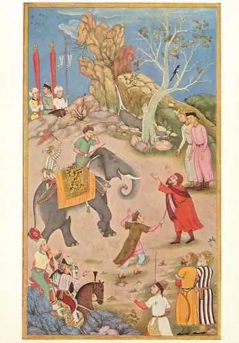 Postcard India the Prince and the fakir illustration
