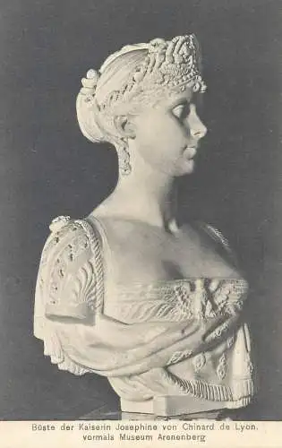 Fine arts Postcard Kaiserin Josephine von Chinard de Lyon bust sculpture