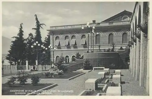 Campione d'Italia giardini in Piazza Impero