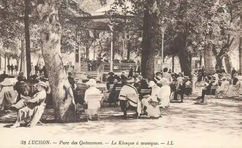 cpa Luchon kiosque de musique