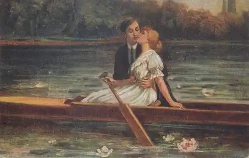 Richter - Liebesflustern amour romantic lovers boat kiss