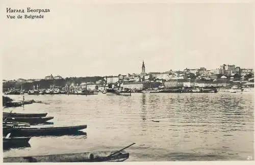 Serbia vue de Belgrade carte foto