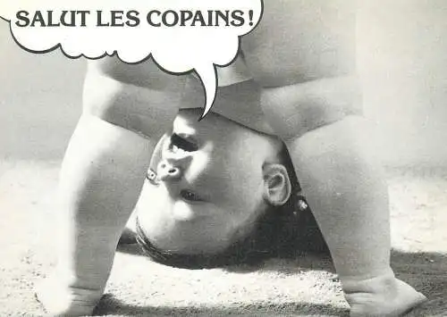 comic humour Postcard funny babies photo