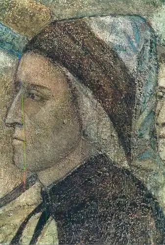 Paintings postcard Florence Dante Alighieri portrait 1975