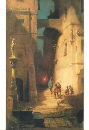 Paintings postcard Carl Spitzweg The watch guard Bremen