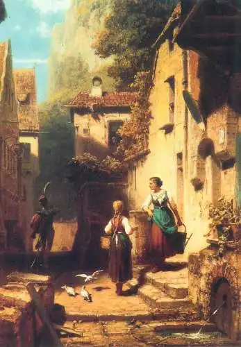 Paintings postcard Carl Spitzweg Der Husar