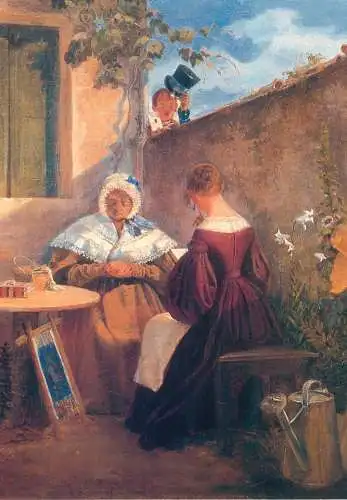 Paintings postcard Carl Spitzweg Der Liebesbrief