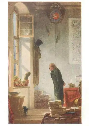 Paintings postcard Carl Spitzweg Der Kaktusfreund 1973