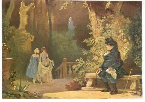 Paintings postcard Carl Spitzweg Der Witwer Munchen