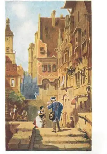 Paintings postcard Carl Spitzweg Der Brieftrager Munchen