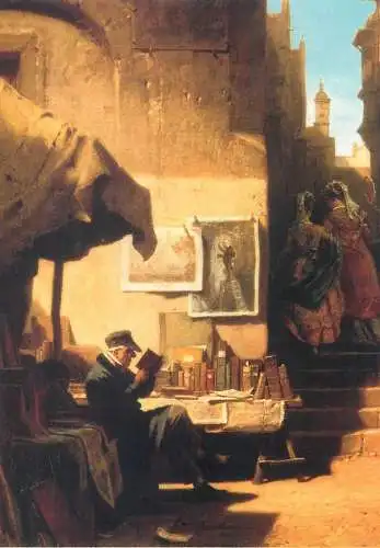 Paintings postcard Carl Spitzweg Sitzender antiquar
