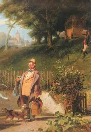 Paintings postcard Carl Spitzweg the schoolday friend