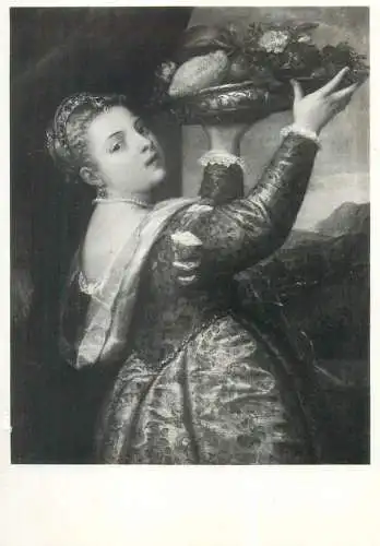 Paintings postcard Tizian Tizians Tochter Lavinia Berlin museum