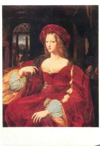 Paintings postcard Raffael Raffaello Santi Johanna von Aragonien Paris Louvre