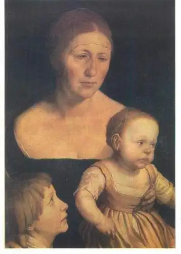 Paintings postcard Hans Holbein Die Familie des Malers Basel