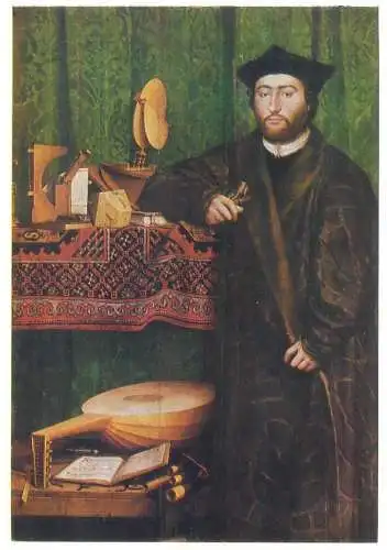 Paintings postcard Hans Holbein Die Gesandten London gallery