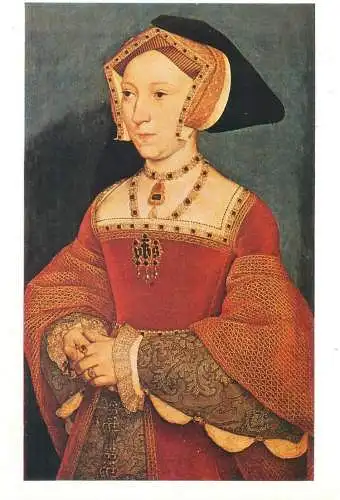Paintings postcard Hans Holbein Bildnis Jane Seymour Wien