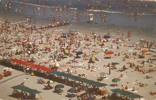 Atlantic City beach scene 1957