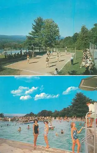 Kerhonkson Ukrainian National Association L shaped swimming pool & volleball field