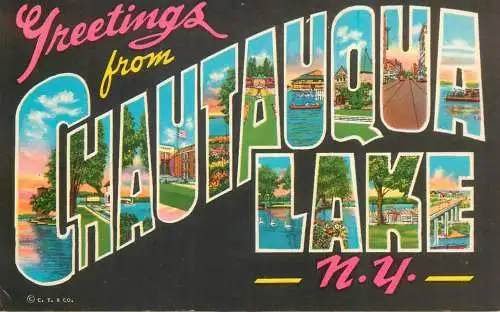 New York beautiful vacationland Chautauqua lake region
