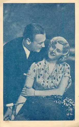 Couples postcard Romania joy romance love elegance 1940s